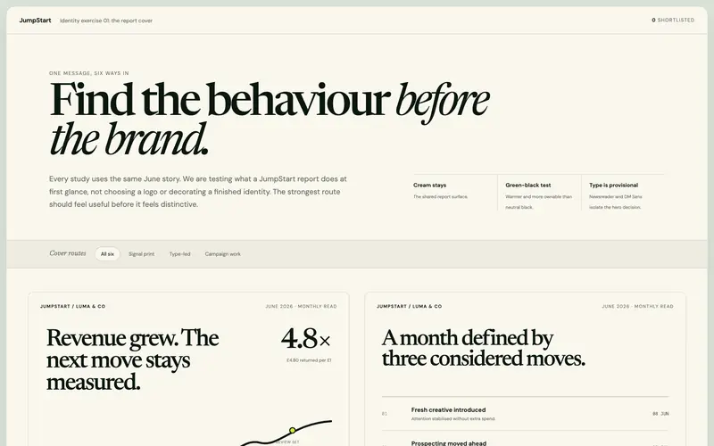 Find the behaviour before the brand